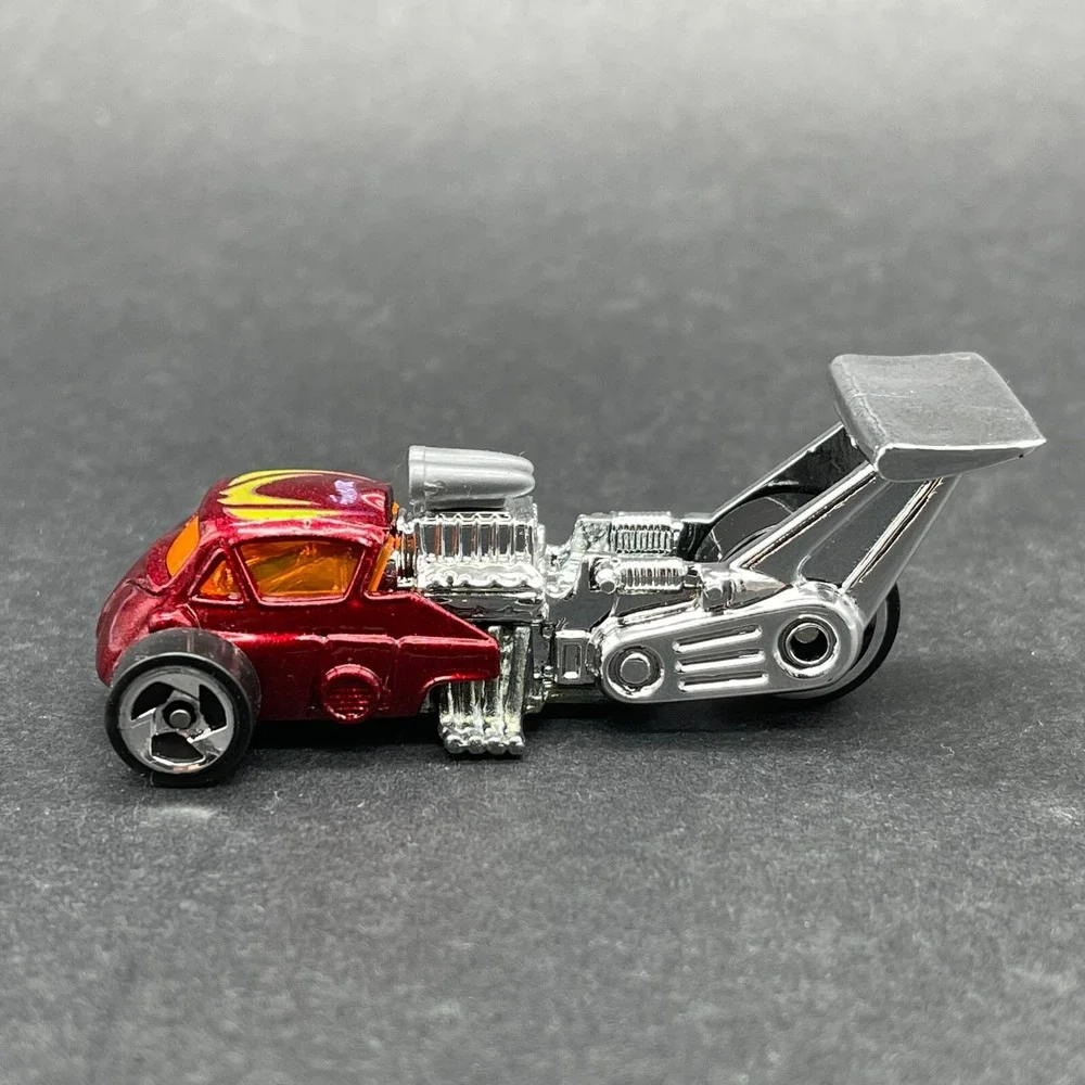 Hot Wheels Whatta Drag Three Wheel Car Red Diecast 1/64 Scale Loose #673
